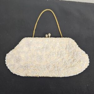 RICHERE VINTAGE BEADED SEQUINE EVENING PURSE BFPM-12-112